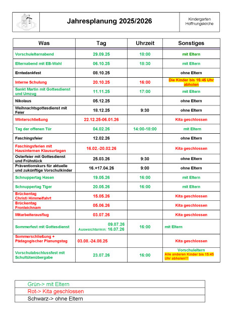 Jahresplanung 2025-2026